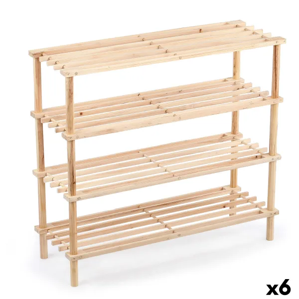Тумба для обуви Confortime Натуральный Деревянный 74 x 26 x 67 cm (6 штук)