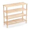 Shoe Rack Confortime Natural Wood 74 x 26 x 67 cm (6 Units)