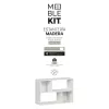 Shelves MobleKit White Wood 85 x 30 x 59 cm