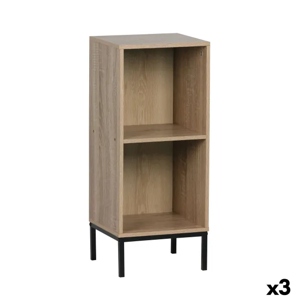 Полка MobleKit Коричневый Чёрный Металл Деревянный MDF 30 x 29 x 72 cm (3 штук)
