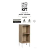 Полка MobleKit Белый Коричневый Металл Деревянный MDF 30 x 29 x 72 cm (3 штук)
