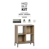 Полка MobleKit Коричневый Чёрный Деревянный Металл 60 x 29 x 72 cm