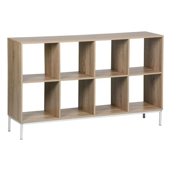 Hyllyt MobleKit Valkoinen Ruskea Puu Metalli 118 x 29 x 72 cm