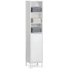 Bathroom Shelves MobleKit White 30 x 30 x 160 cm Wood Metal