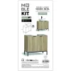 Тумба под умывальник MobleKit Коричневый Чёрный Деревянный Металл 60 x 30 x 60 cm
