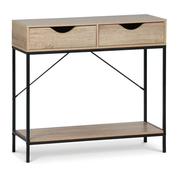 Occasional Furniture MobleKit Brown Black 80 x 30 x 75 cm