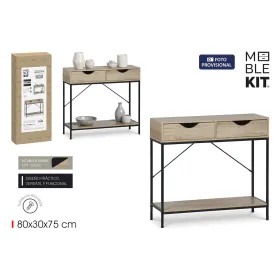 Вспомогательная мебель MobleKit Коричневый Чёрный 80 x 30 x 75 cm