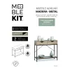 Pidulik Mööbel MobleKit Pruun Must 80 x 30 x 75 cm