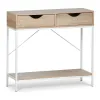 Occasional Furniture MobleKit White Brown 80 x 30 x 75 cm