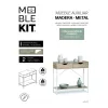 Sīkas mēbeles MobleKit Balts Brūns 80 x 30 x 75 cm