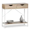 Sīkas mēbeles MobleKit Balts Brūns 80 x 30 x 75 cm