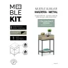 Occasional Furniture MobleKit Brown Black 45 x 30 x 68 cm Wood Metal