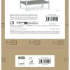 Вспомогательная мебель MobleKit Белый Коричневый 45 x 30 x 68 cm Деревянный Металл