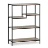 Shelves MobleKit Brown Black Wood Metal 75 x 30 x 100 cm