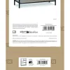 Plaukti MobleKit Brūns Melns Koks Metāls 75 x 30 x 100 cm