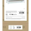 Lentyna MobleKit Balta Ruda Medžio Metalinis 75 x 30 x 100 cm