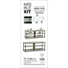 Вспомогательная мебель MobleKit Коричневый Чёрный 110 x 40 x 45 cm Деревянный Металл
