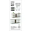 Occasional Furniture MobleKit White Brown 110 x 40 x 45 cm Wood Metal