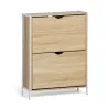 Batų lentyna MobleKit Balta Ruda Medžio Metalinis 65 x 24 x 80 cm