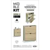 Тумба для обуви MobleKit Белый Коричневый Деревянный Металл 65 x 24 x 80 cm