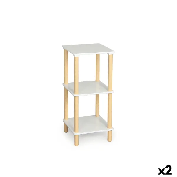 Полка MobleKit Белый Коричневый Деревянный 35 x 35 x 75 cm (2 штук)