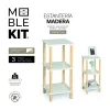 Полка MobleKit Белый Коричневый Деревянный 35 x 35 x 75 cm (2 штук)