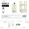 Полка MobleKit Белый Коричневый Деревянный 35 x 35 x 75 cm (2 штук)