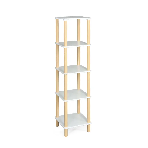 Hyllyt MobleKit Valkoinen Puu 35 x 35 x 138 cm