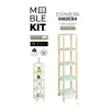 Shelves MobleKit White Wood 35 x 35 x 138 cm