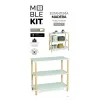 Riiulid MobleKit Valge Puit 80 x 35 x 75 cm