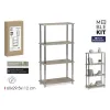 Полка MobleKit Коричневый Серебристый Деревянный Сталь 60 x 29,5 x 112 cm (2 штук)