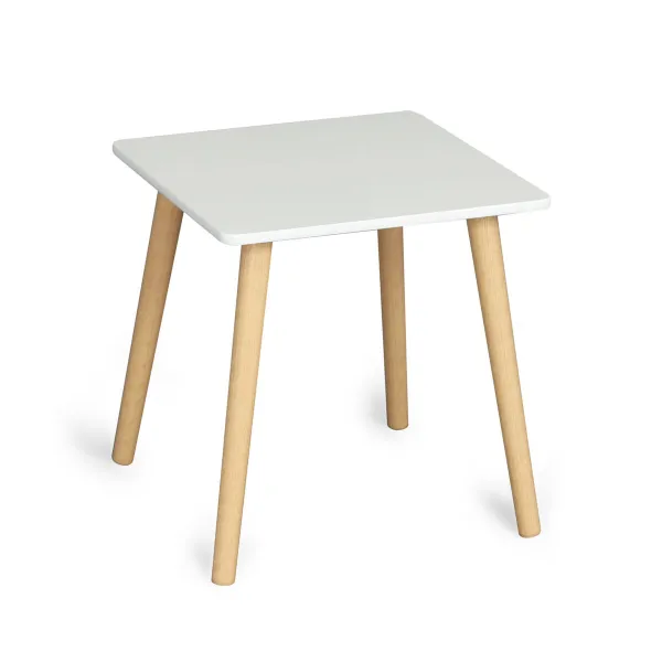 Šoninis staliukas MobleKit Balta Ruda 40 x 40 x 40 cm (2 vnt.)