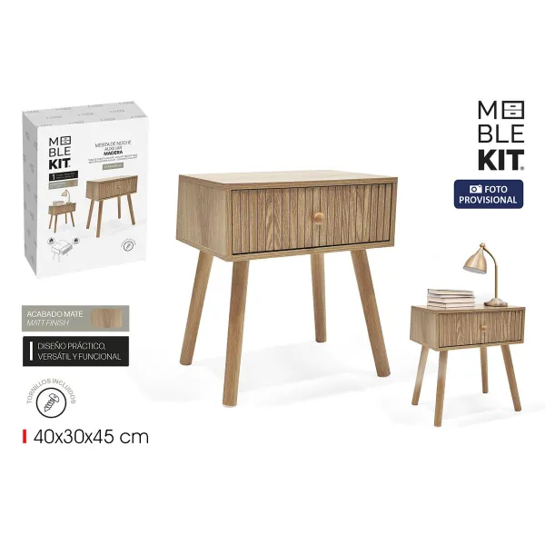 Ночной столик MobleKit Коричневый 40 x 30 x 45 cm (2 штук)