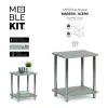 Вспомогательный стол MobleKit Коричневый Серебристый 34 x 29,5 x 41 cm (4 штук)