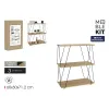 Полка MobleKit Коричневый Чёрный Деревянный Металл 60 x 30 x 71,2 cm (2 штук)