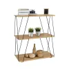 Полка MobleKit Коричневый Чёрный Деревянный Металл 60 x 30 x 71,2 cm (2 штук)