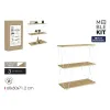Полка MobleKit Белый Коричневый Деревянный Металл 60 x 30 x 71,2 cm (2 штук)