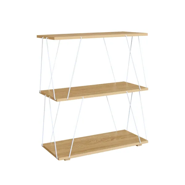 Полка MobleKit Белый Коричневый Деревянный Металл 60 x 30 x 71,2 cm (2 штук)