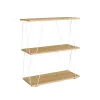 Полка MobleKit Белый Коричневый Деревянный Металл 60 x 30 x 71,2 cm (2 штук)