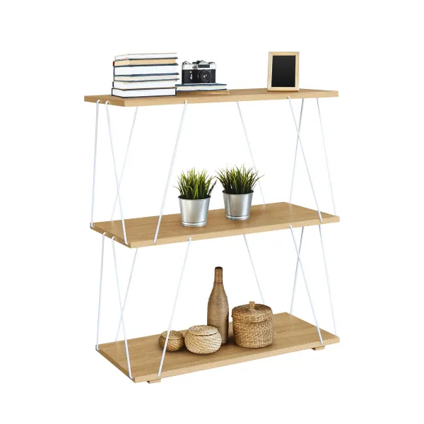 Полка MobleKit Белый Коричневый Деревянный Металл 60 x 30 x 71,2 cm (2 штук)