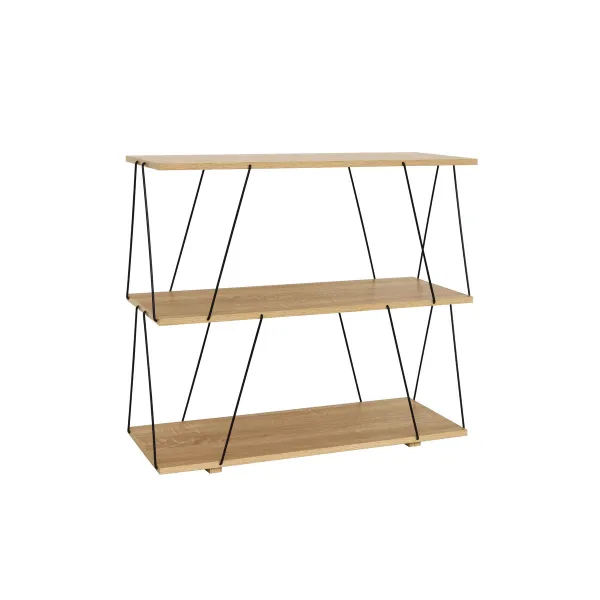 Полка MobleKit Коричневый Чёрный Деревянный Металл 80 x 30 x 71,2 cm (2 штук)
