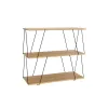 Lentyna MobleKit Ruda Juoda Medžio Metalinis 80 x 30 x 71,2 cm (2 vnt.)