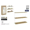 Полка MobleKit Белый Коричневый Деревянный Металл 80 x 30 x 71,2 cm (2 штук)