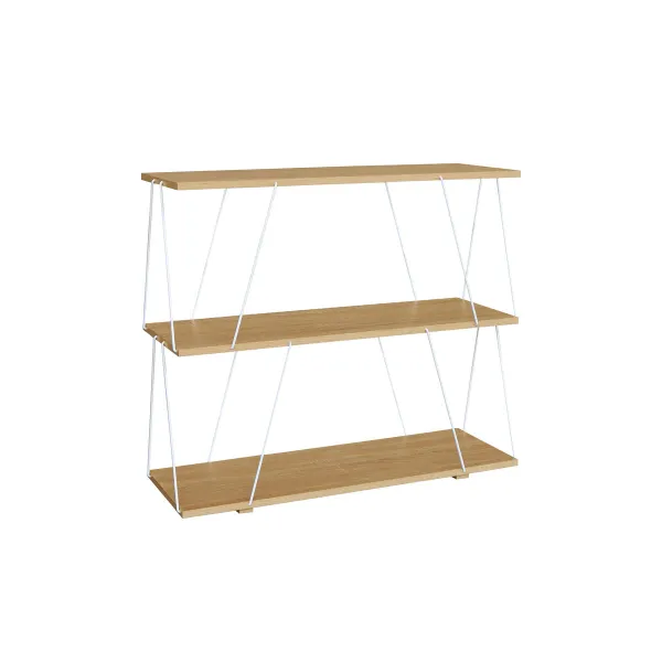 Полка MobleKit Белый Коричневый Деревянный Металл 80 x 30 x 71,2 cm (2 штук)