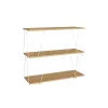 Полка MobleKit Белый Коричневый Деревянный Металл 80 x 30 x 71,2 cm (2 штук)
