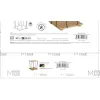 Вспомогательный стол MobleKit Коричневый Чёрный 31,8 x 31,8 x 38,5 cm (4 штук)