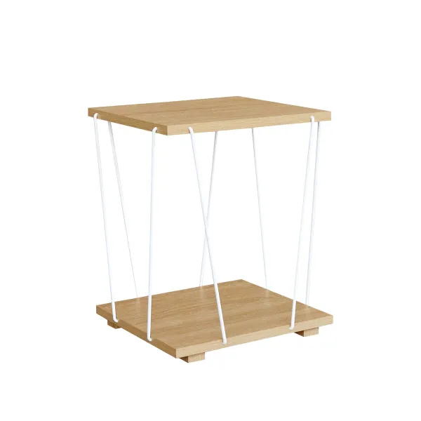 Вспомогательный стол MobleKit Белый Коричневый 31,8 x 31,8 x 38,5 cm (4 штук)