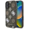 Guess Peony On 4G Background MagSafe - Case for iPhone 16 (brown)