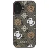 Guess Peony On 4G Background MagSafe - Case for iPhone 16 (brown)