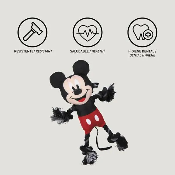Dog toy Mickey Mouse Black 15,0 x 6,0 x 28,0 cm Plastic